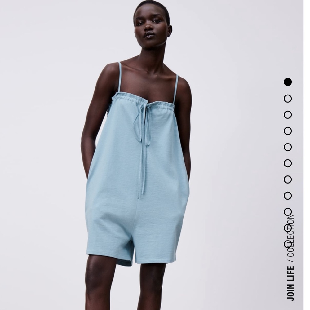 Zara tied short jumpsuit